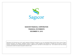 2013 Audited Results  - Sagicor Financial Corporation