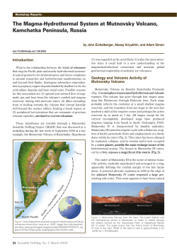The Magma-Hydrothermal System at Mutnovsky Volcano