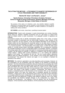 The Attractor Method &ndash; A Technique to quantify differences of cyclic