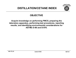 distillation/cetane index