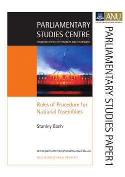 Rules of Procedure for National Assemblies