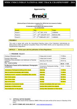 mmsc fmsci indian national dirt track championship &ndash; 2016