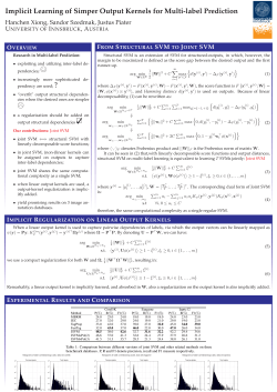 Implicit Learning of Simper Output Kernels for Multi