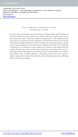 The Cambridge Companion to the Arthurian Legend
