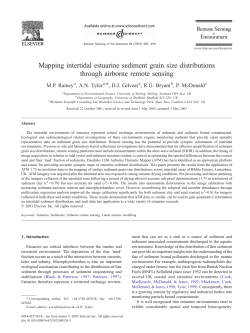 Mapping intertidal estuarine sediment grain size distributions