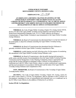 Ordinance-17-1330 - Upper Dublin Township