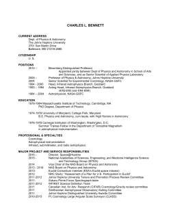full CV  - Johns Hopkins University