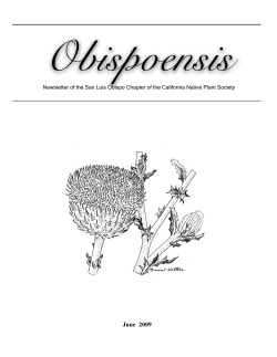 June 2009 - CNPS-SLO