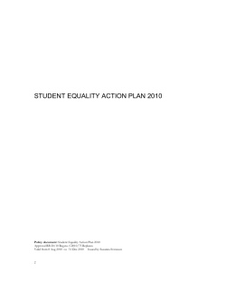 Stud equality action plan final