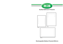 Quality Bathroom Products Rechargeable Battery Powered Mirrors