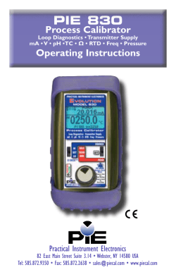 Operating Instructions