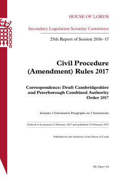 Civil Procedure (Amendment) Rules 2017
