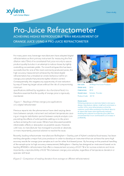 Pro-Juice Refractometer - Bellingham and Stanley