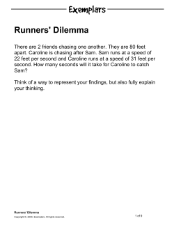 Runners` Dilemma