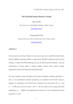 The Fixed Bed Nuclear Reactor Concept