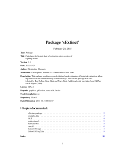 Package `sExtinct`