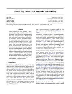 Scalable Deep Poisson Factor Analysis for Topic