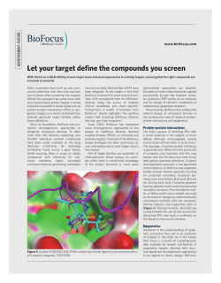 Let your target define the compounds you screen