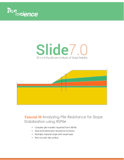 Analyzing Pile Resistance using RSPile