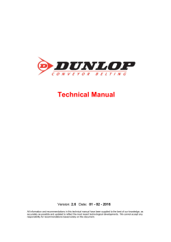 Dunlop Technical Manual - Dunlop Conveyor Belting
