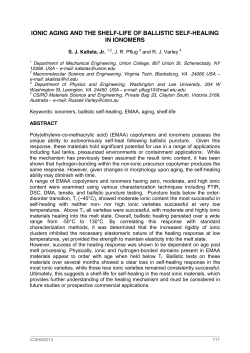 ionic aging and the shelf-life of ballistic self