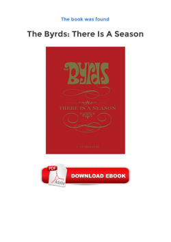 Free The Byrds: There Is A Season Ebooks Online Library