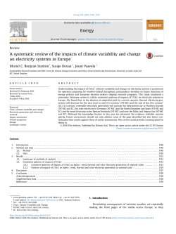 A systematic review of the impacts of climate variability and change
