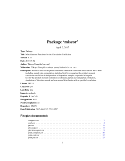 Package `miscor`