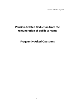 Pension Related Deduction (PRD)