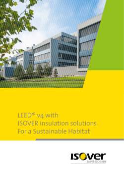 LEED&reg; v4 with ISOVER insulation solutions For a Sustainable Habitat