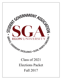 First Year Election Packet Fall 2017