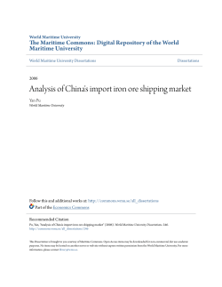 Analysis of China`s import iron ore shipping market
