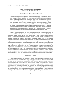 Cultural Learning and Adaptation: A Closer Look at the Realities