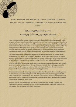 I AM A TEENAGER AND WHEN I AM ALONE I TEND TO WATCH