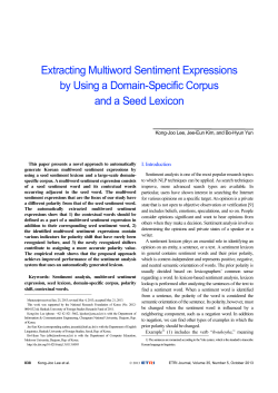 Extracting Multiword Sentiment Expressions by Using