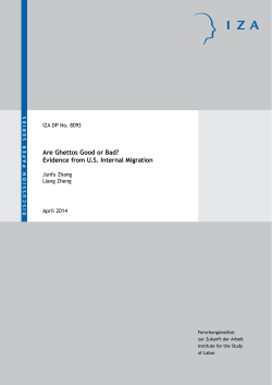Are Ghettos Good or Bad? Evidence from US Internal Migration