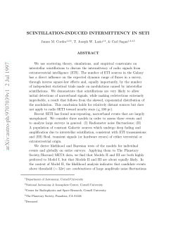 Scintillation-Induced Intermittency in SETI