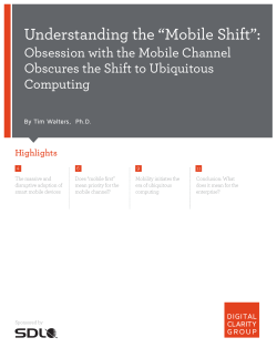 Understanding the &ldquo;Mobile Shift&rdquo;