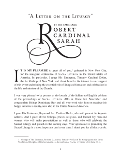 PDF DOWNLOAD &bull; Robert Cardinal Sarah Letter