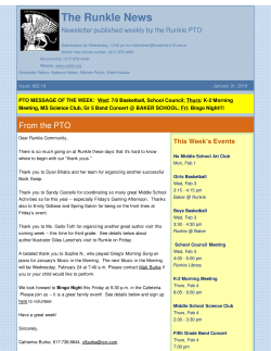 The Runkle News - John D. Runkle School