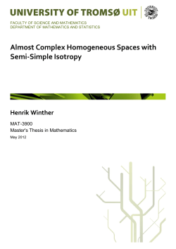Almost Complex Homogeneous Spaces with Semi-Simple