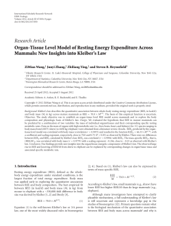 Organ-Tissue Level Model of Resting Energy Expenditure Across