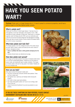 Potato Wart - Environment Southland