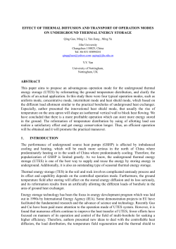 EFFECT OF THERMAL DIFFUSION AND TRANSPORT OF