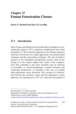 Fontan Fenestration Closure