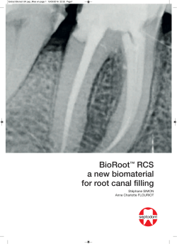 BioRoot RCS - Clinical cases