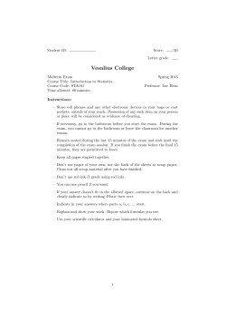 A previous midterm exam