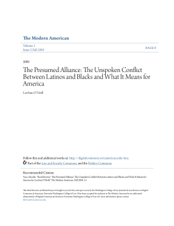 The Presumed Alliance: The Unspoken Conflict Between Latinos