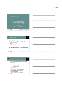 Legal Pluralism in Patenting - A more pluralistic regulation of cloud