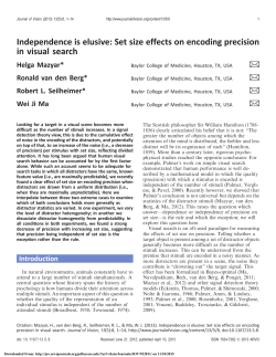 Independence is elusive - Center for Neural Science